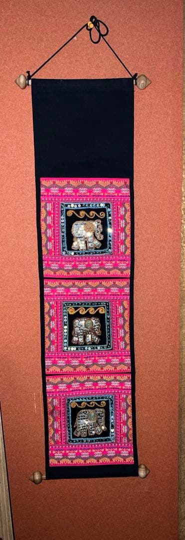 【縁起物】　象の掛け物