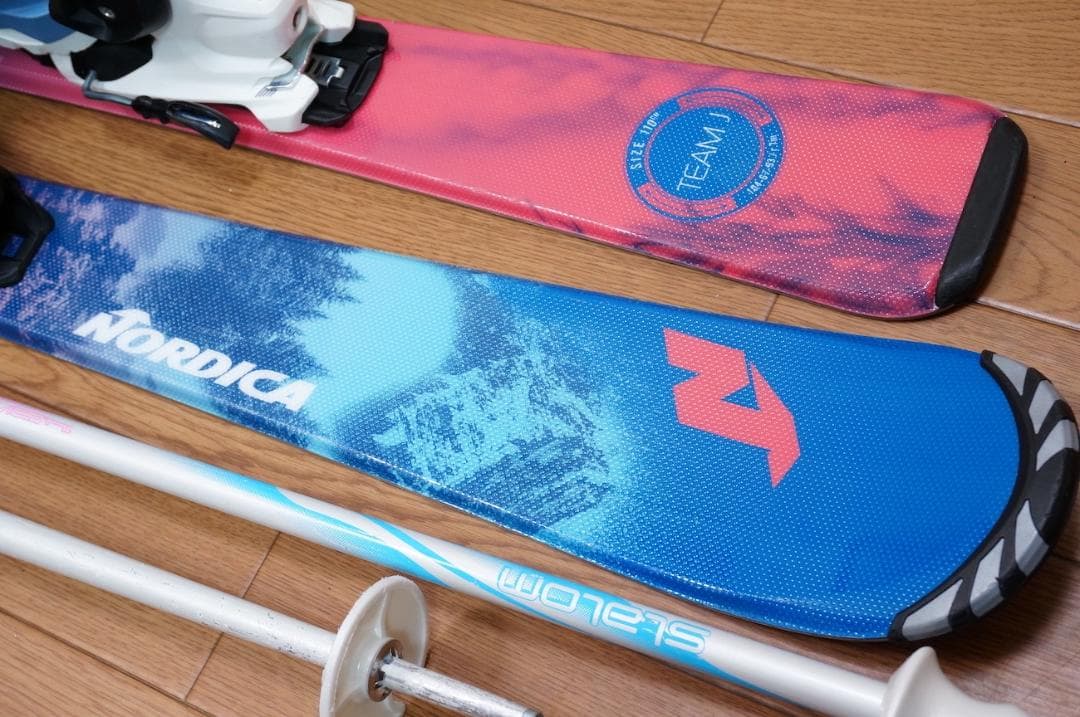 メンテ済 110cm 靴20.5cm NORDICA スキーセット 美品