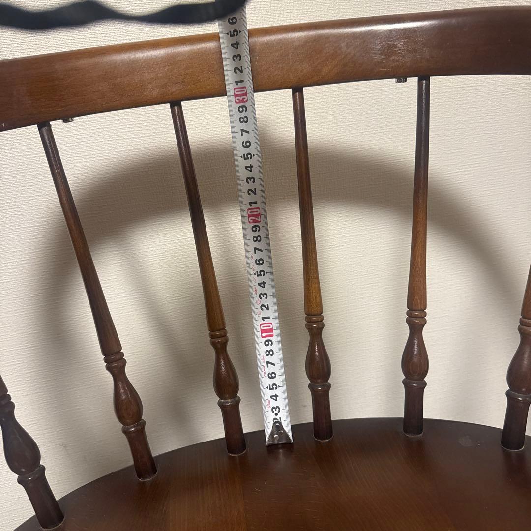 飛騨産業チェア　柄クッション付き