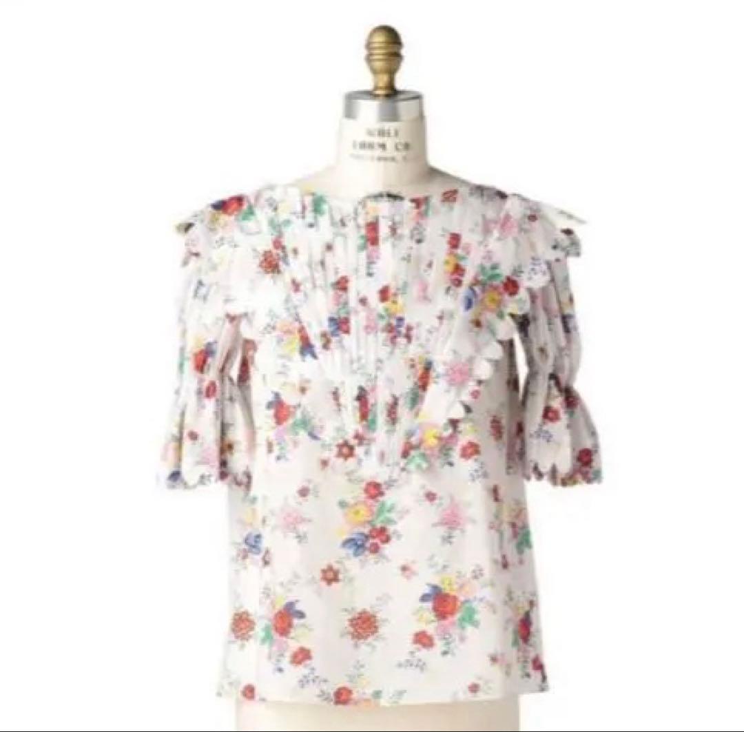 Horror Vacui drawerフラワープリント シャツ ブラウス