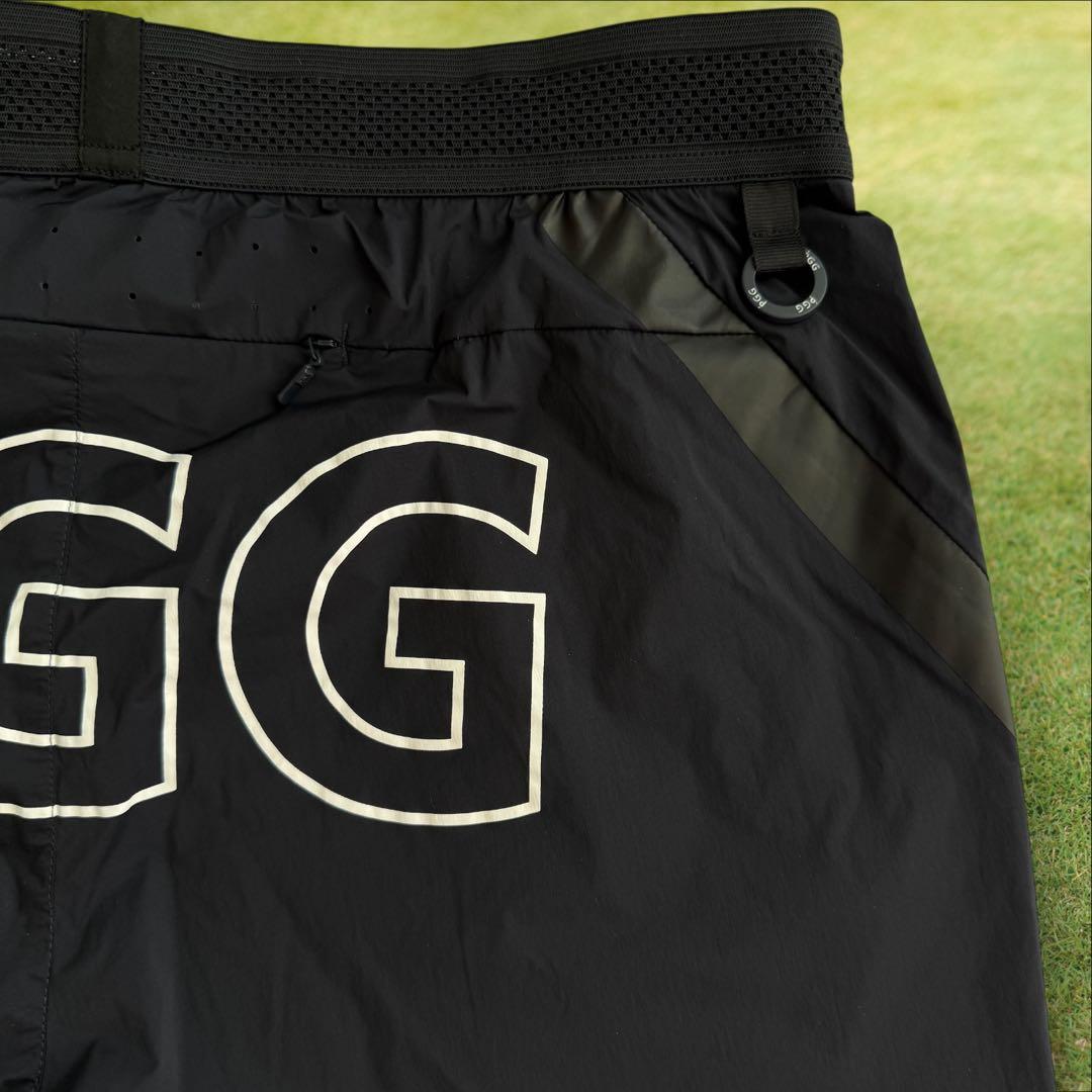 美品　現行モデル　パーリーゲイツ　PGG ハーフパンツ　短パン　濃紺　黒　5 L