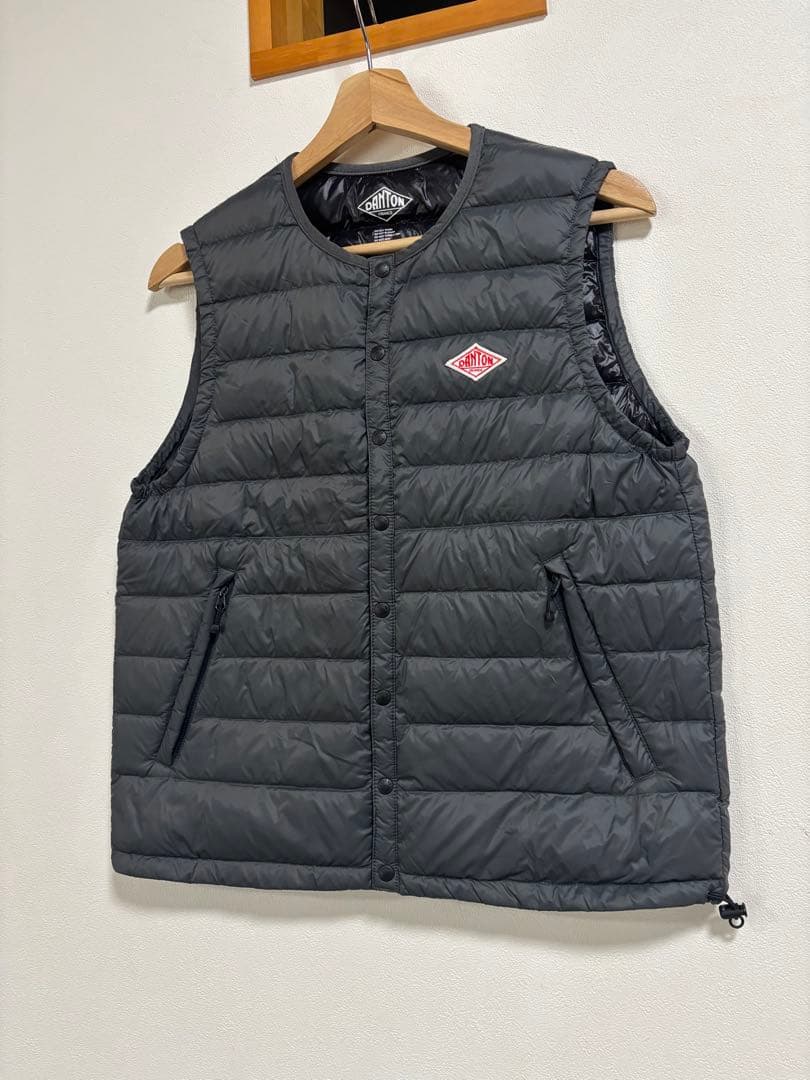 よ*こ様 DANTON ダントン ダウンベスト　36 グレー