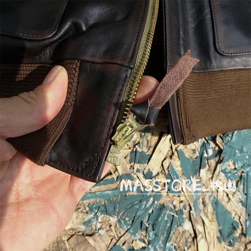 美品 TYPE A2フライトジャケット馬革 茶芯 レザージャケットS-5XL