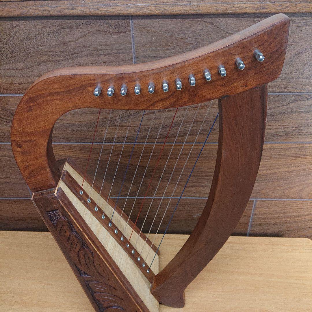 ベイビーハープ 12弦 専用バッグ 教本 チューニングキー付きミッドイースト