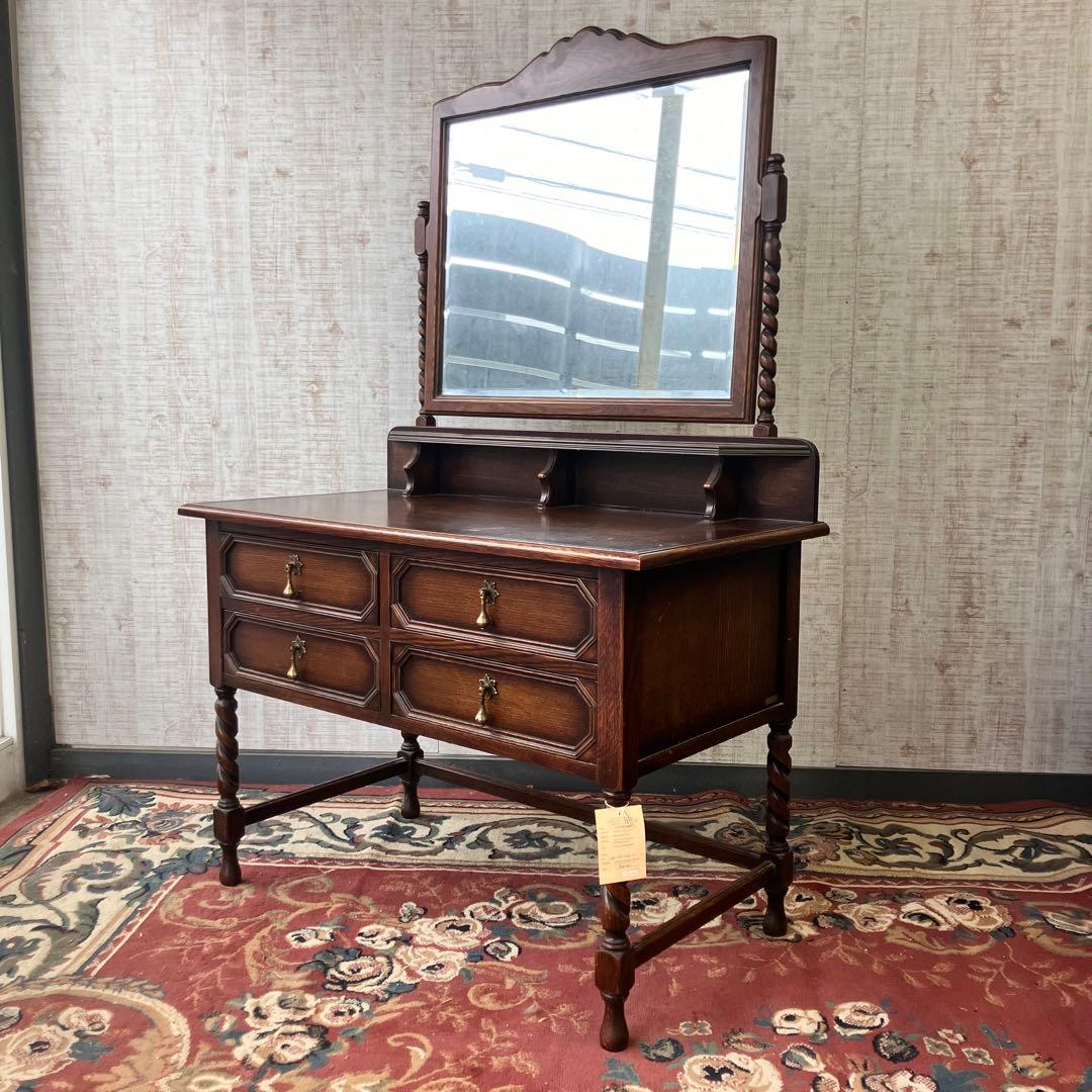 アンティーク レプリカオブマスターピース コスメティックテーブル 木製ドレッサー