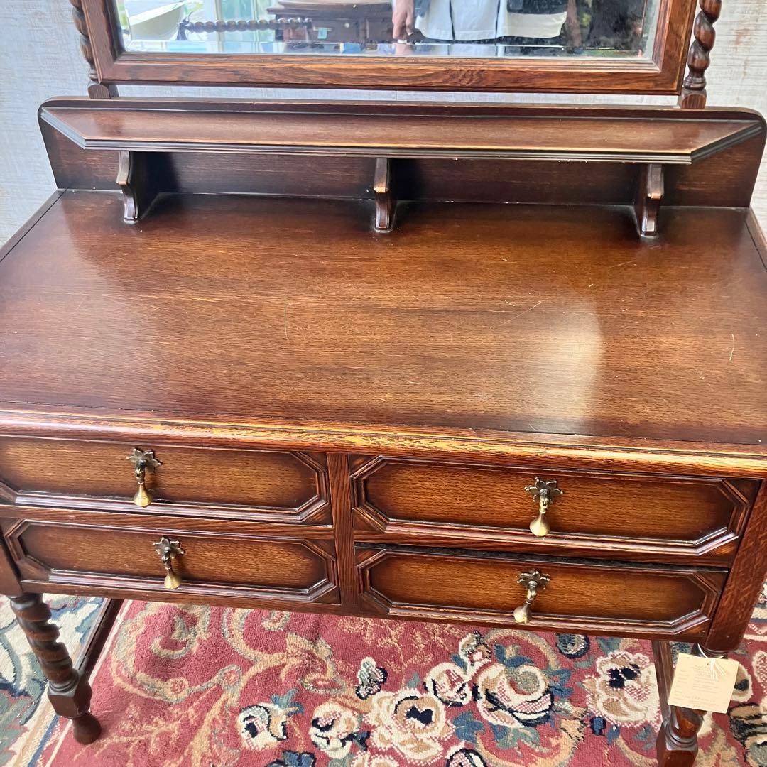 アンティーク レプリカオブマスターピース コスメティックテーブル 木製ドレッサー