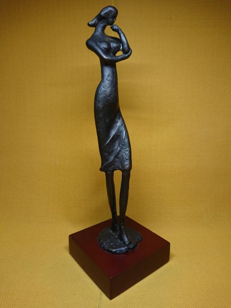 ビンテージ　アート　人形　銅製　置物　インテリア　工芸品　美術品　A3019