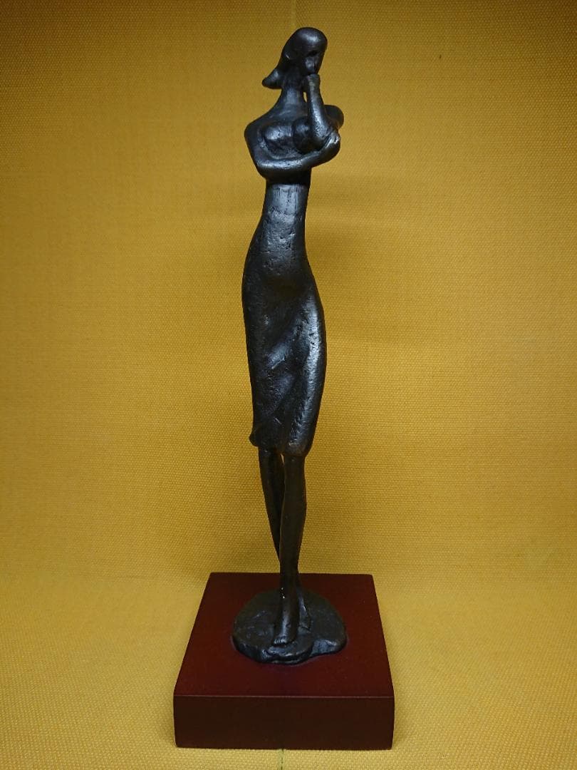 ビンテージ　アート　人形　銅製　置物　インテリア　工芸品　美術品　A3019