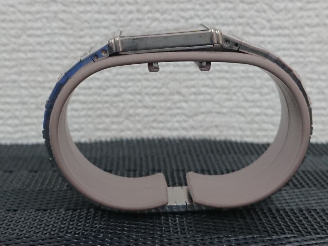 H1 イヴサンローラン YSL 腕時計 クォーツ ブラック シルバー