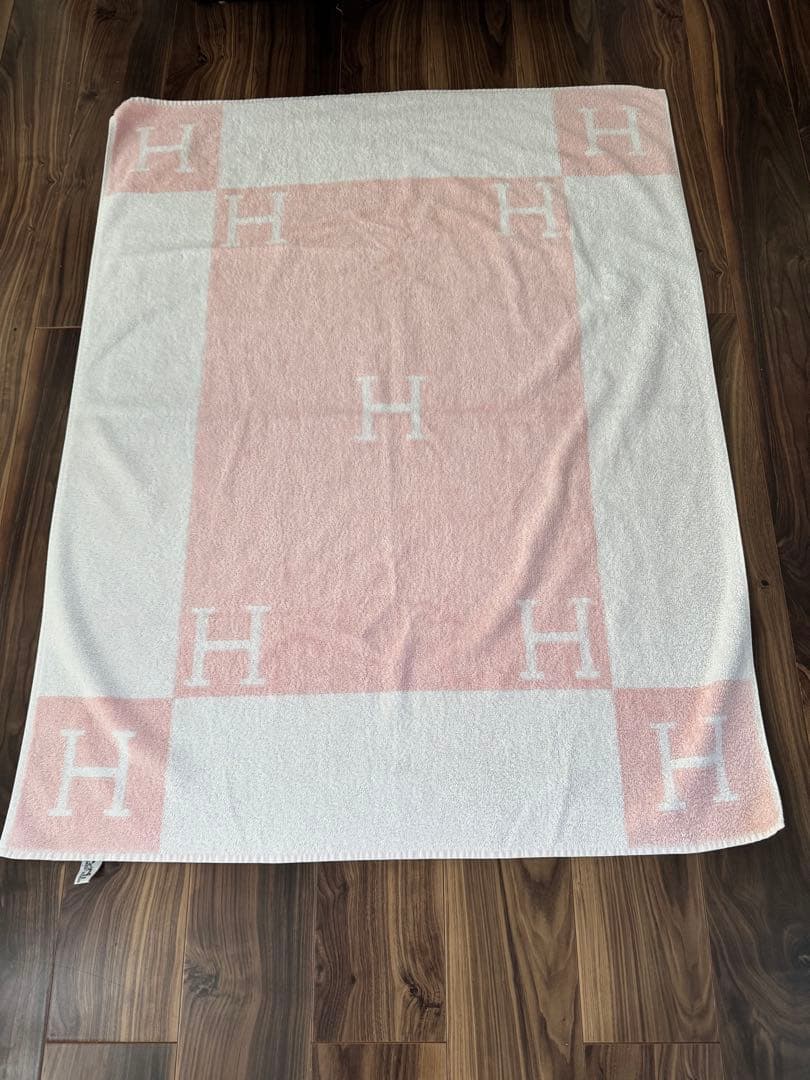 シャー君　HERMES エルメス　アヴァロン　タオル　ブランケット　大判