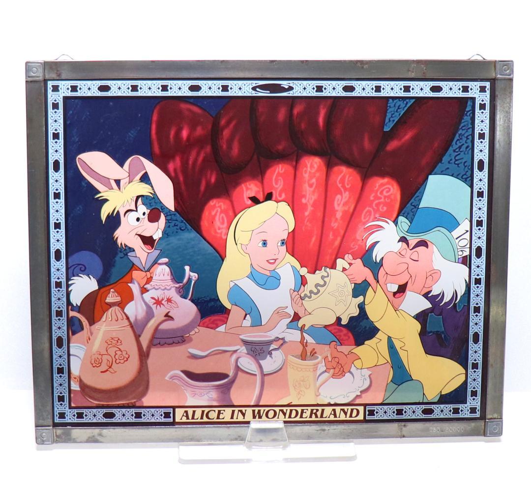 ディズニー公式激レア不思議の国のアリスルイス・キャロルヴィンテージステンドグラス