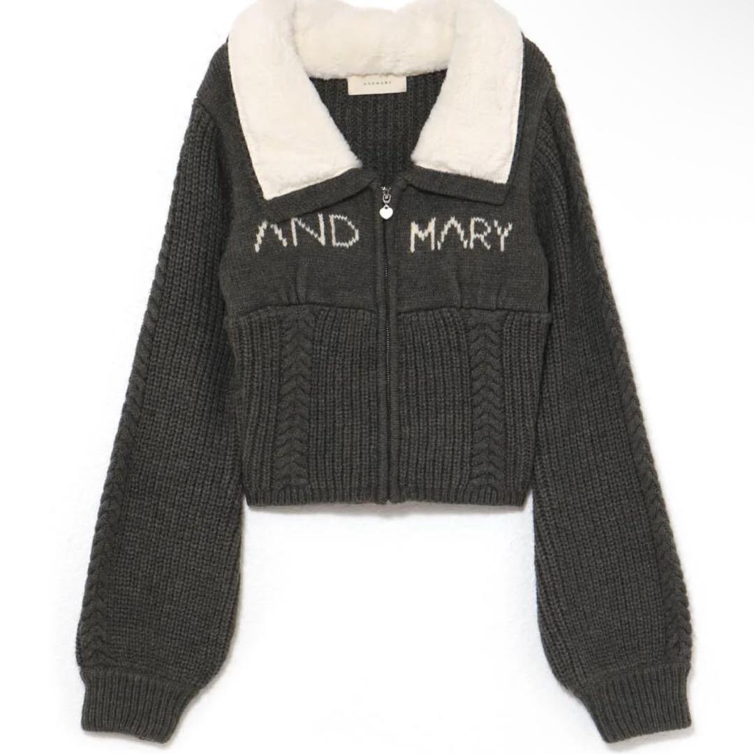 andmary mary logo zip tops タグ付き新品