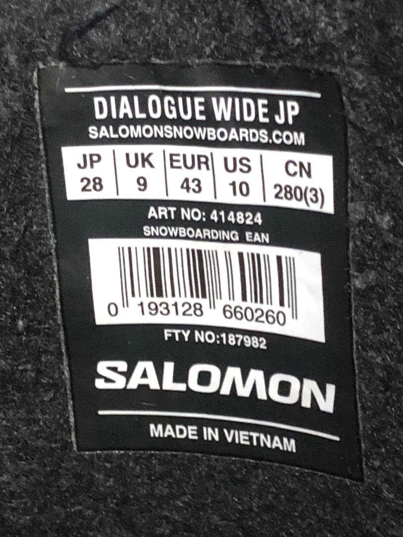 きのっぴー Salomon スノーボードブーツ ブラック