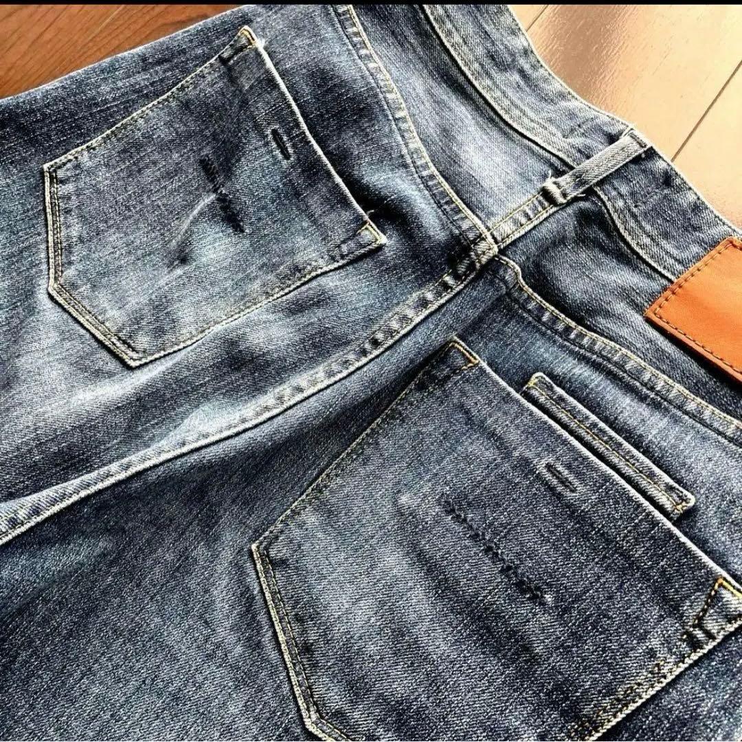 【極美品】YANUK PREMIUM2 ボーイズストレート LEA size25