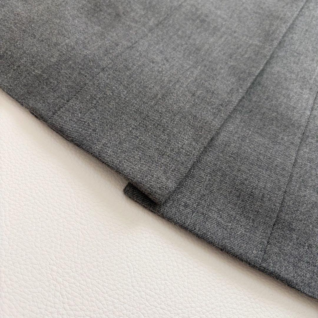 高級 FOXEY チンチラファー　ウール ロングコート フォクシー 40 グレー