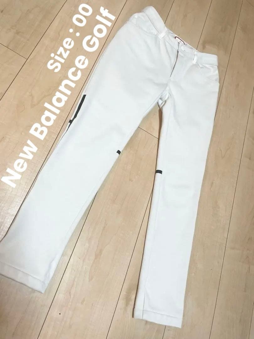 New Balance Golf 裏起毛ホワイトパンツ Size:00