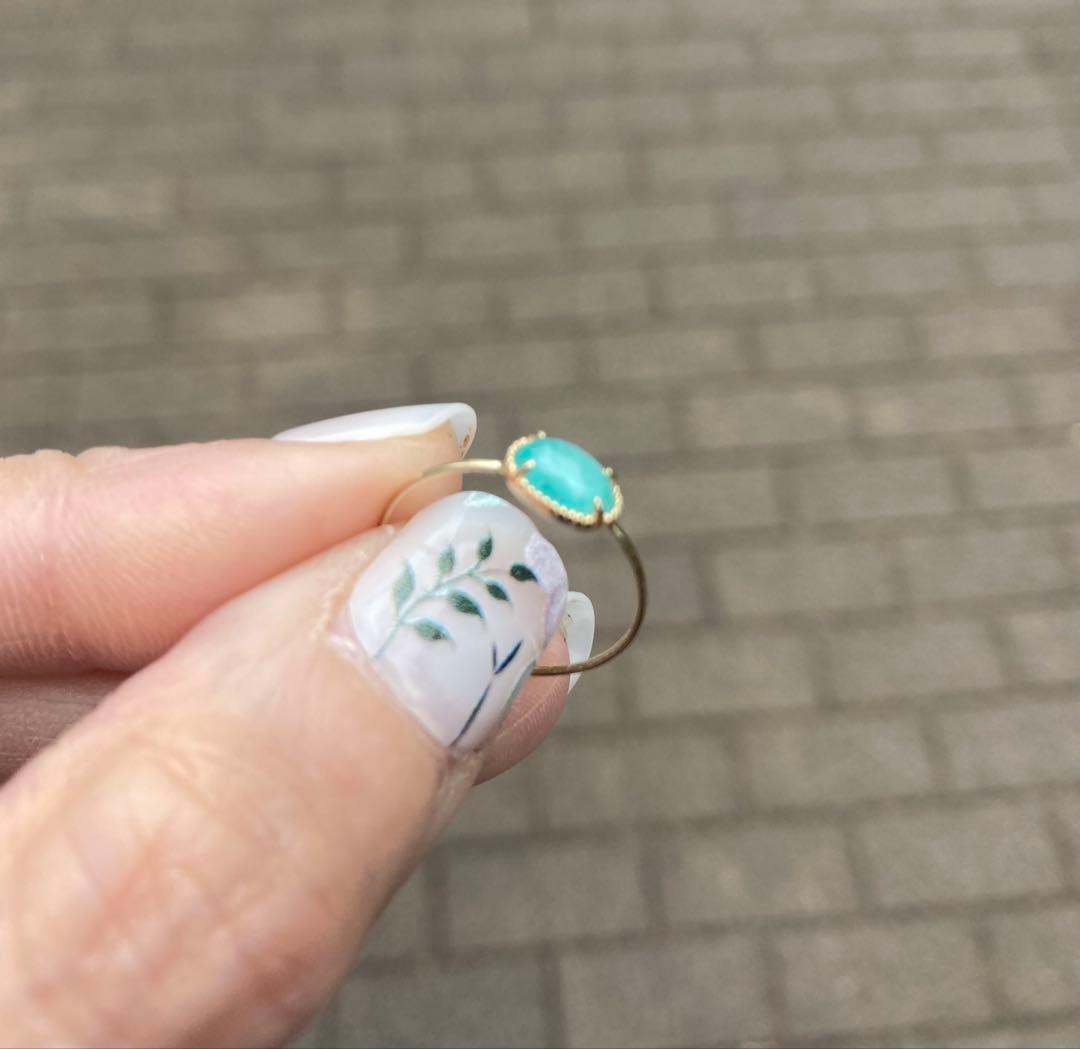 【CuO1.05%】 パライバトルマリン 10K リング