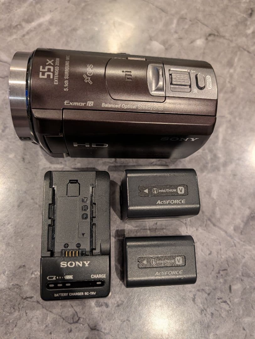Sony ビデオカメラ HDR-CX430 バッテリー2個 NP-FV70、50