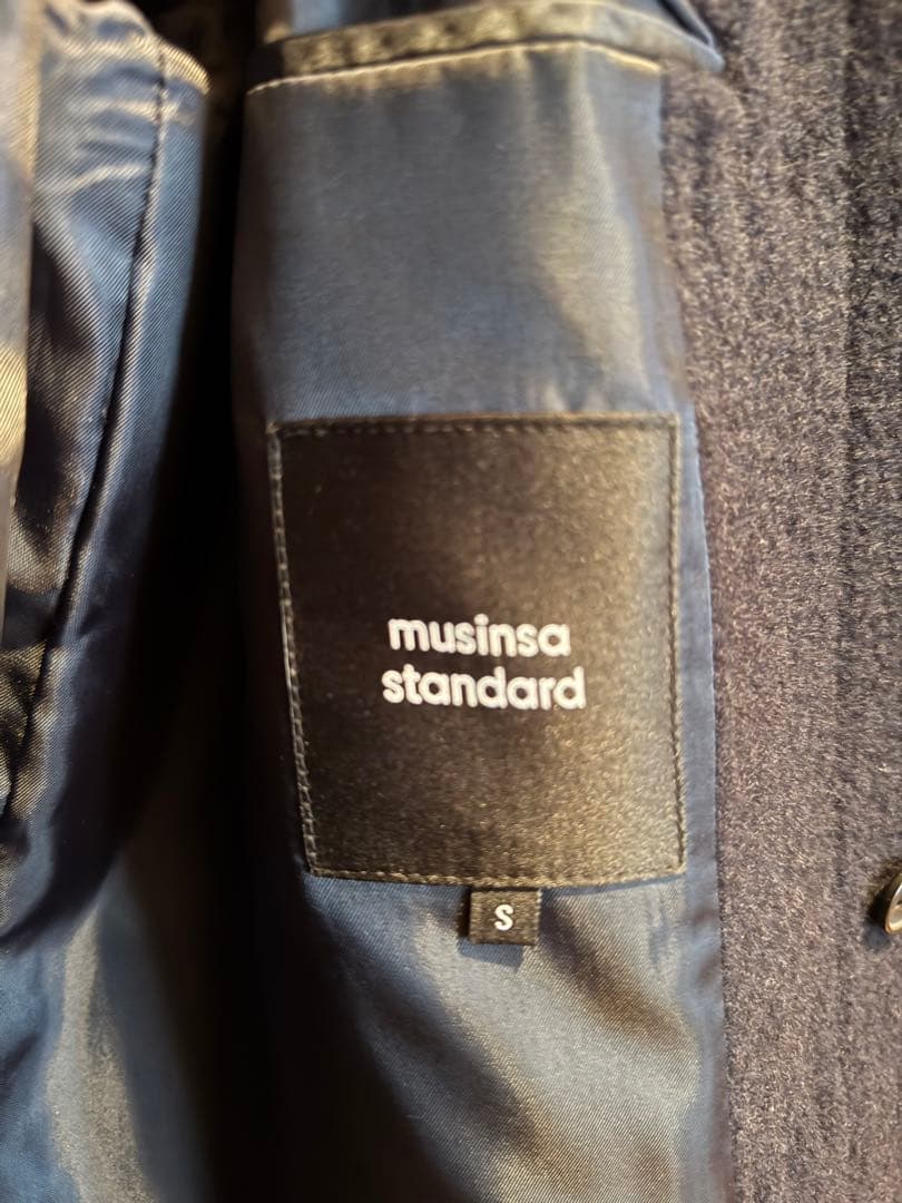 MUSINSA ネイビー ダッフルコート
