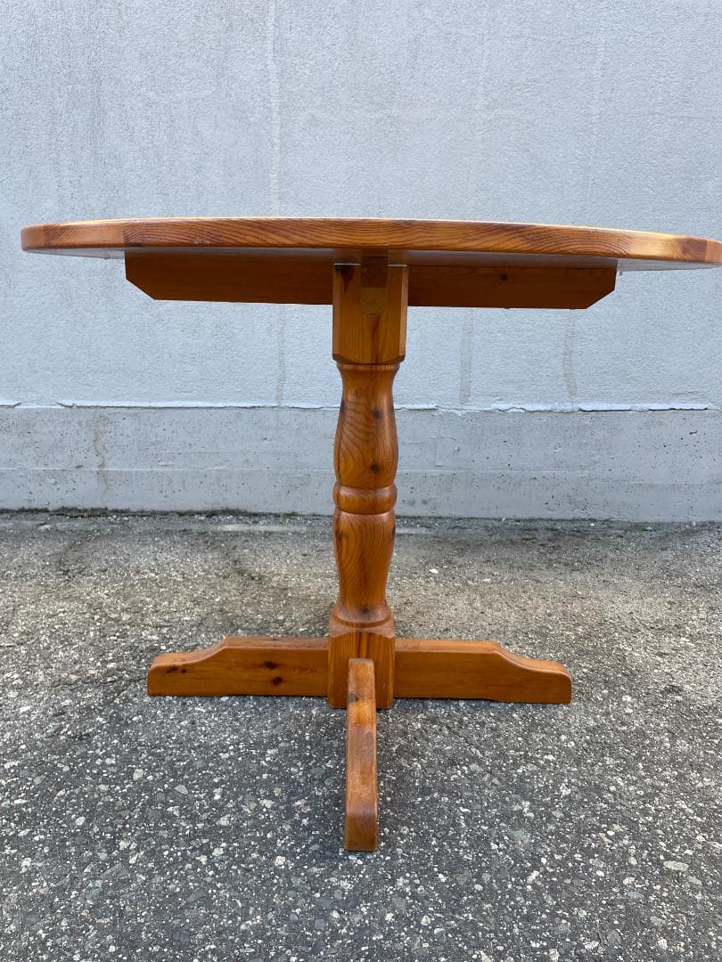 ★状態〇★ 円卓 ダイニングテーブル 直径約92x高さ約73cm テーブル