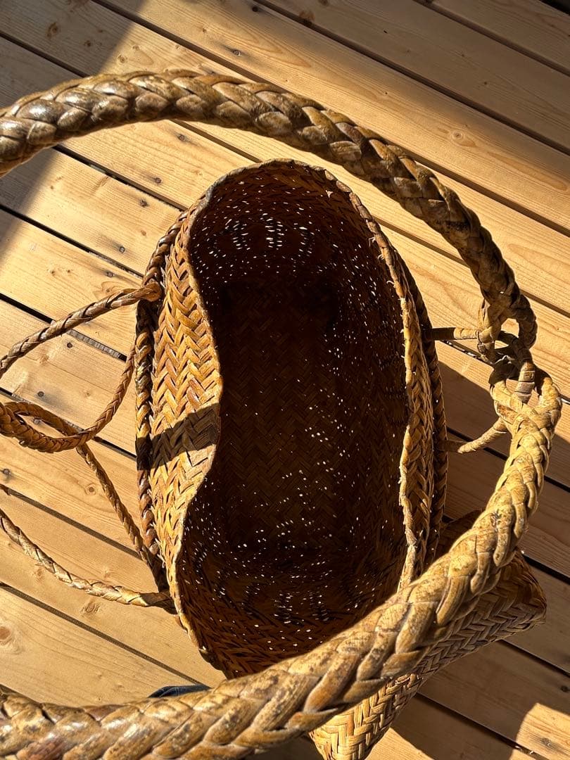 竹のリュック　天然素材 バックパック 中型