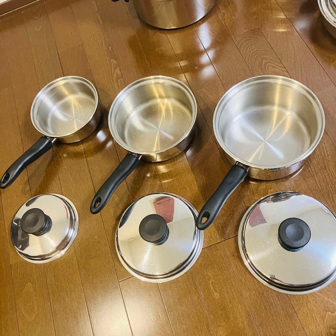 ち*ぃ様 アムウェイ シチューパン　ソースパン　フライパン　鍋セット