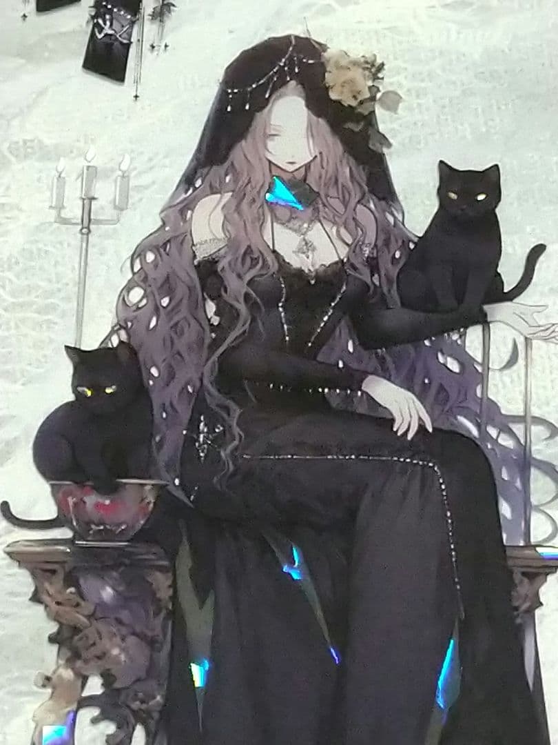 廃盤品✩J1062＃血祭影(贝壳光)紫袖烟切り売り海外人物女の子AIマステ