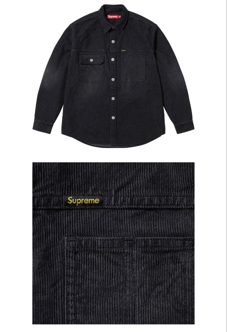 ト*ー様 XL Supreme Washed Corduroy Shirt