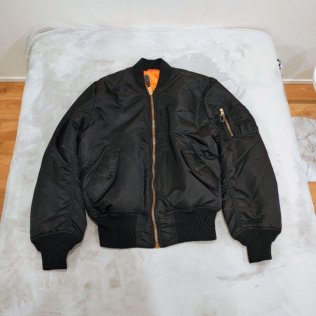 ALPHA INDUSTRIES MA-1 フライトジャケット S 美品 黒