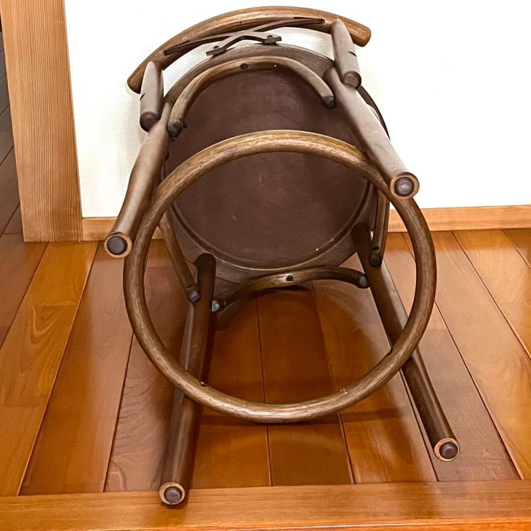 アダル ADAL ハイスツール カウンターチェア 木製 古道具 椅子 二脚セット