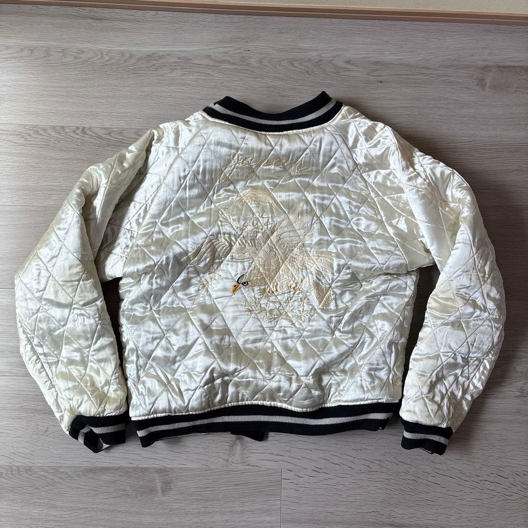 【ビンテージ スカジャン】推定60s〜70s 別珍 虎 鷹 YKK回転式ZIP