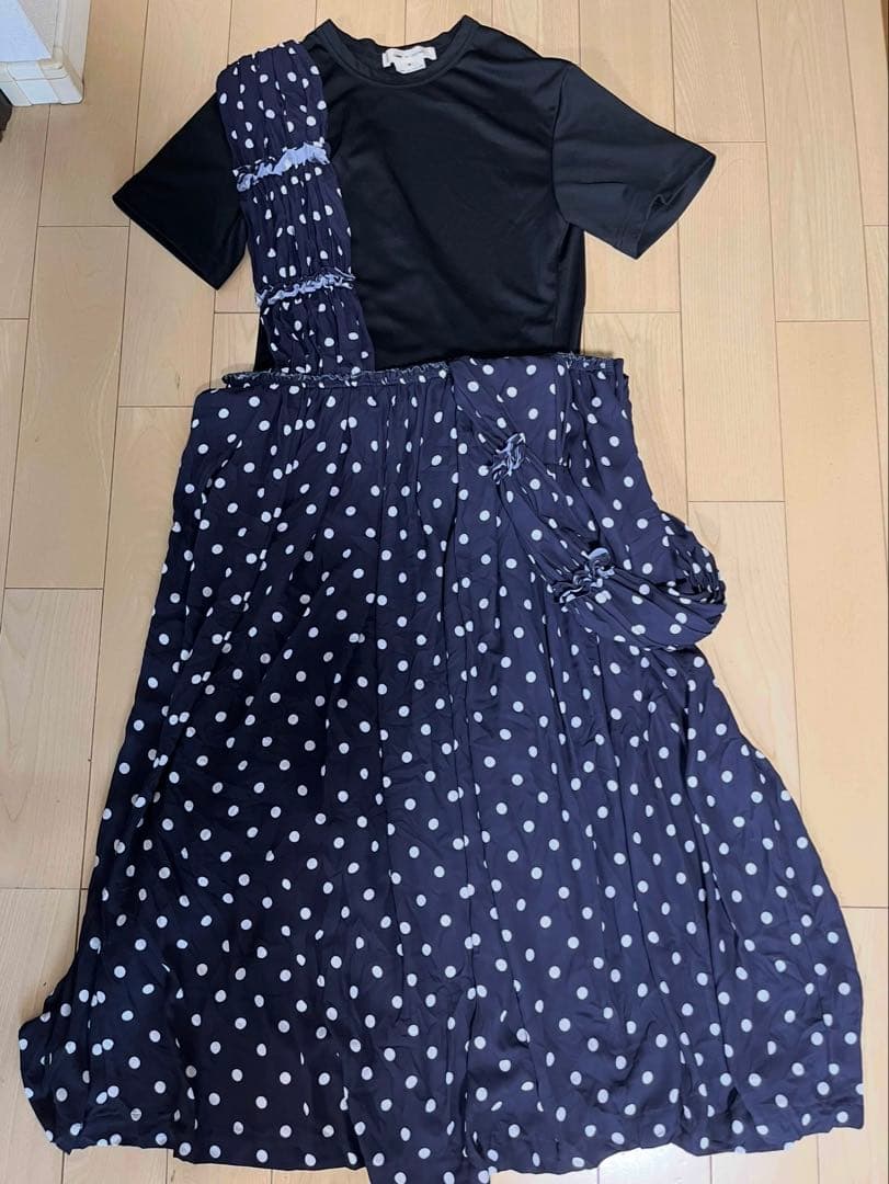 コムデギャルソンコムデギャルソン●コムコム●ドットスカートS