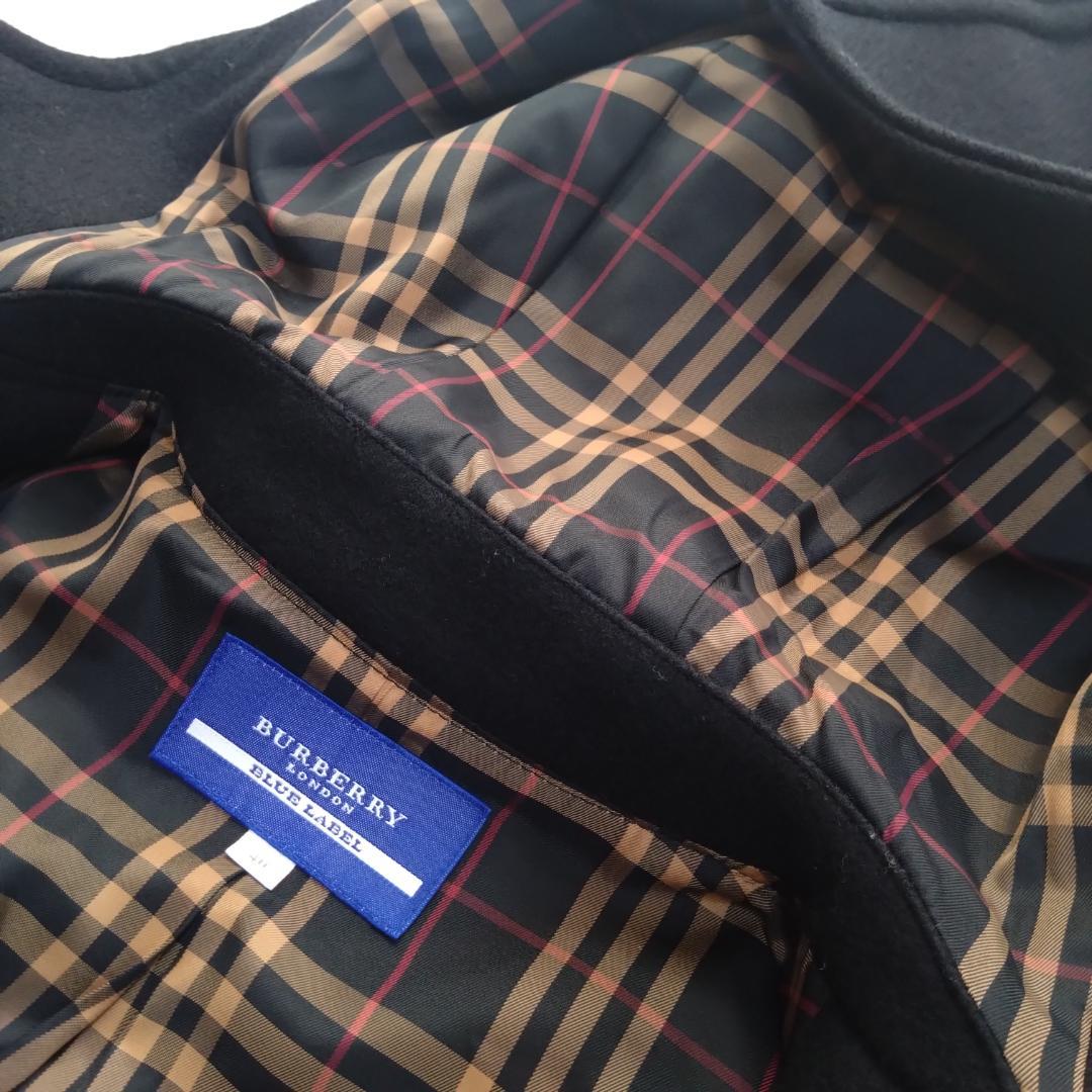 BURBERRY ダッフルコート 40サイズ　L相当　ノバチェック　黒ブラック
