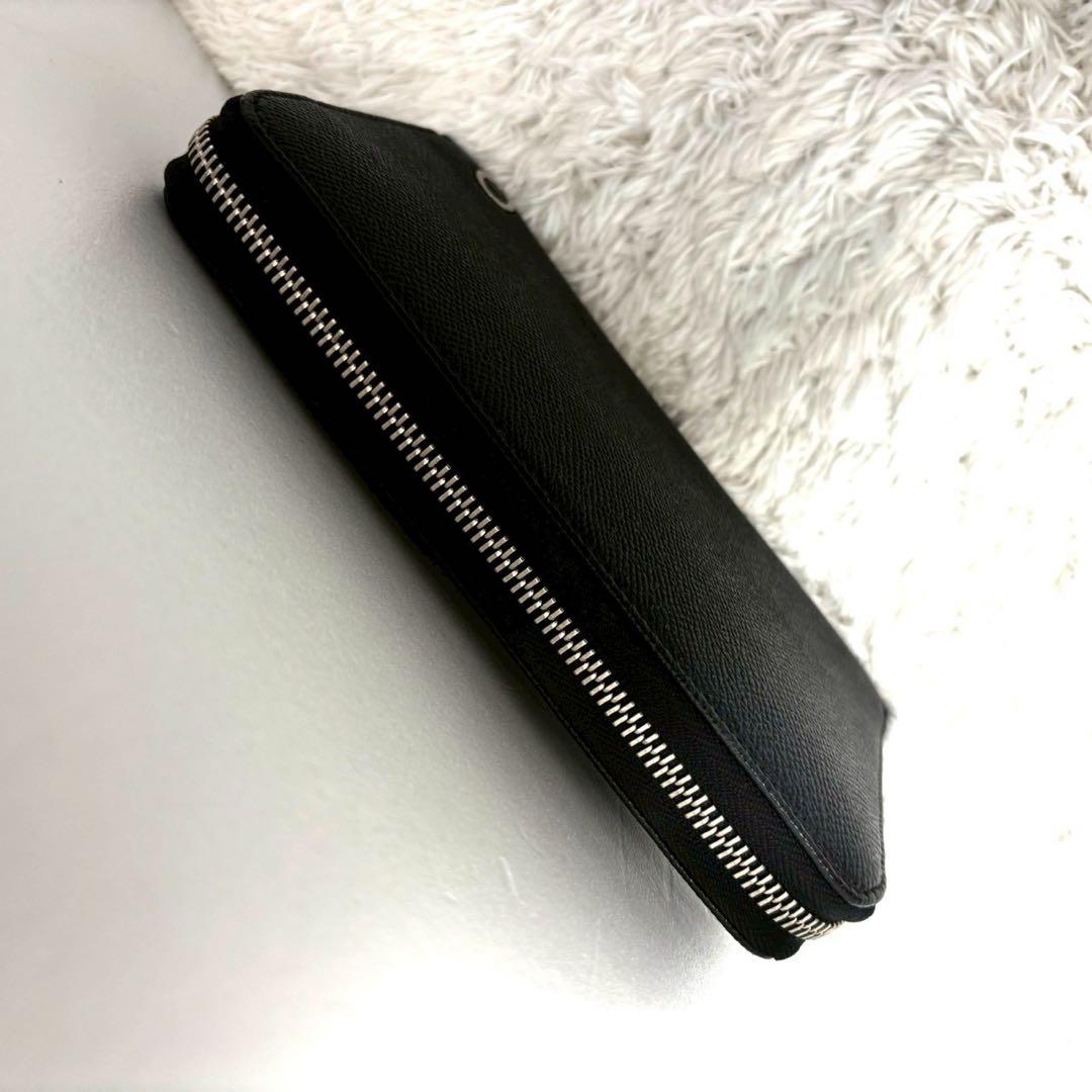極美品　未使用に近い　ブルガリ　長財布　ビーゼロワン　リング　レザー　ブラック