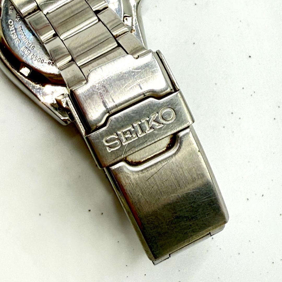SEIKO ダイバー ペプシ 青赤 自動巻 稼動品 腕時計 7S26-0050