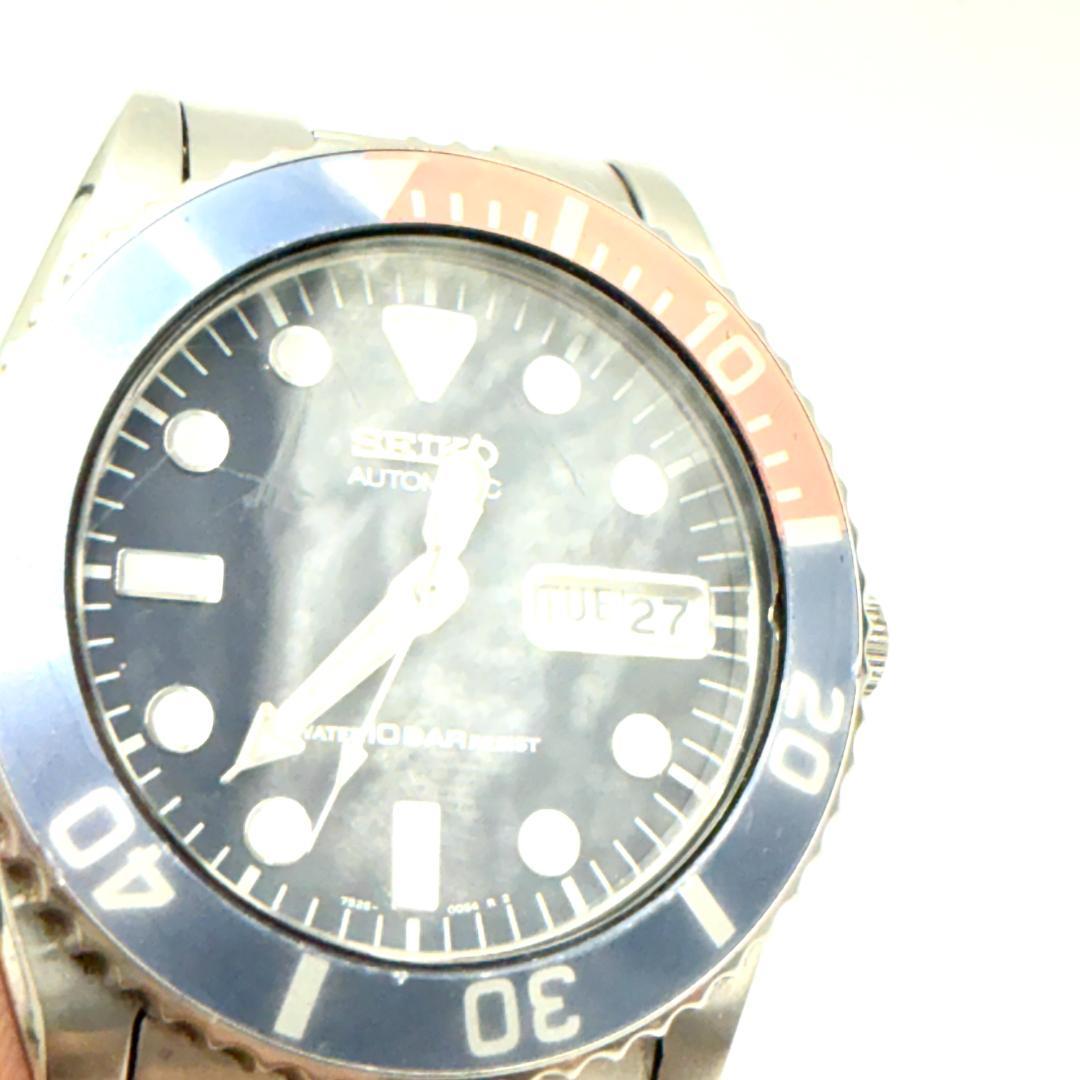 SEIKO ダイバー ペプシ 青赤 自動巻 稼動品 腕時計 7S26-0050