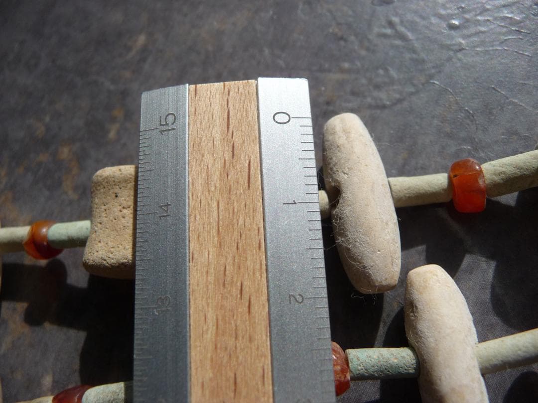 【年末セール】古代　ファイアンスビーズ　オリジナル　ネックレス連