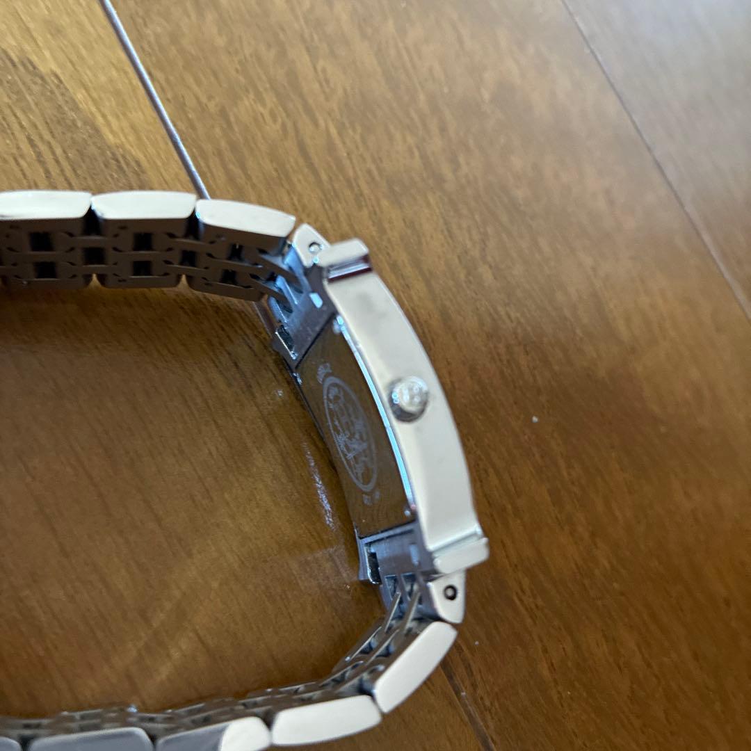 ★*）様 シルバー 長方形 Hクォーツ腕時計