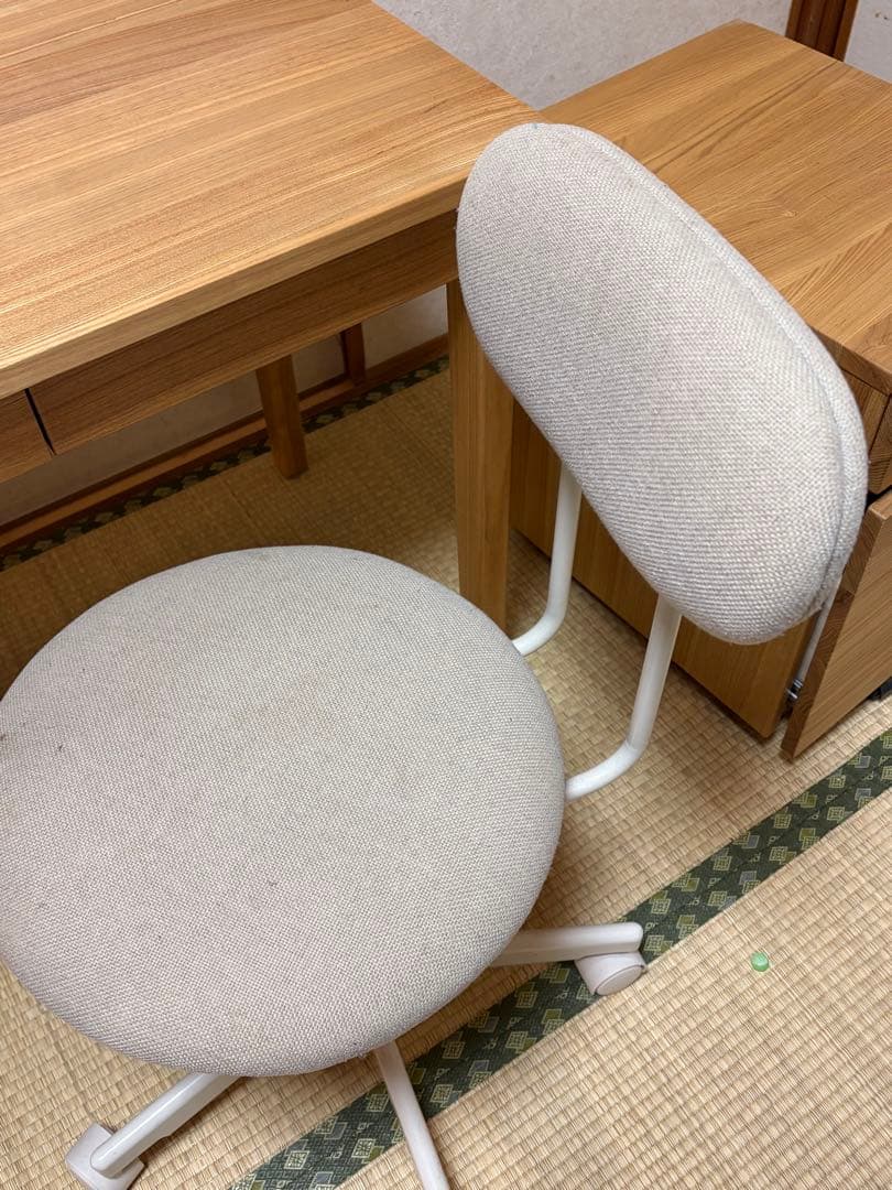 無印良品 学習机 キャビネットのセット