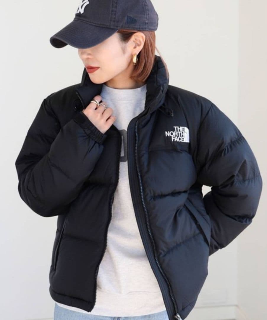 ノースフェイスTHE NORTH FACE W's Nuptse Mブラック