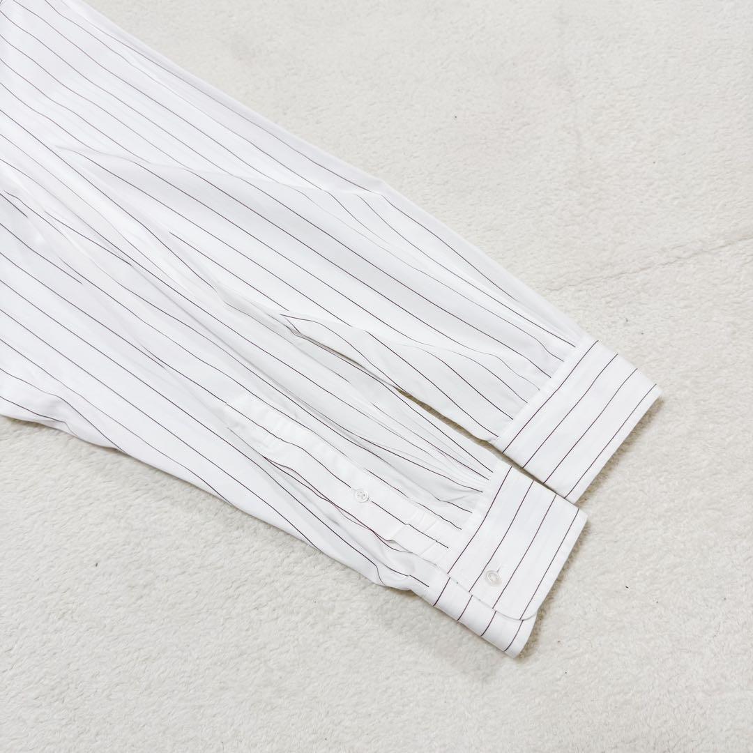 美品 グラフペーパー トーマスメイソン ストライプ ブロード ボックスシャツ 2