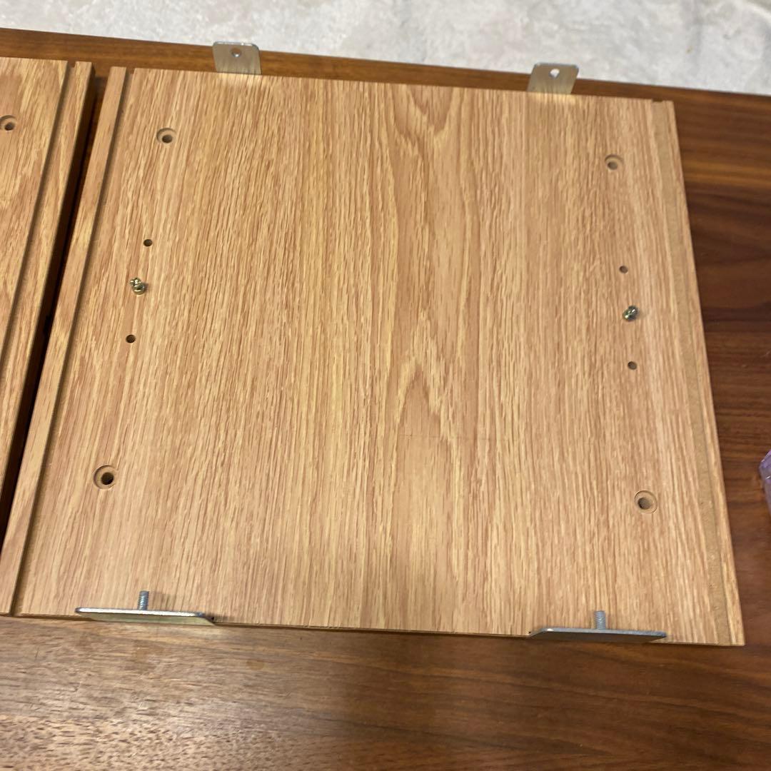 無印良品 オーク材　ステンレスユニットシェルフ用・ボックス・ガラス引き戸