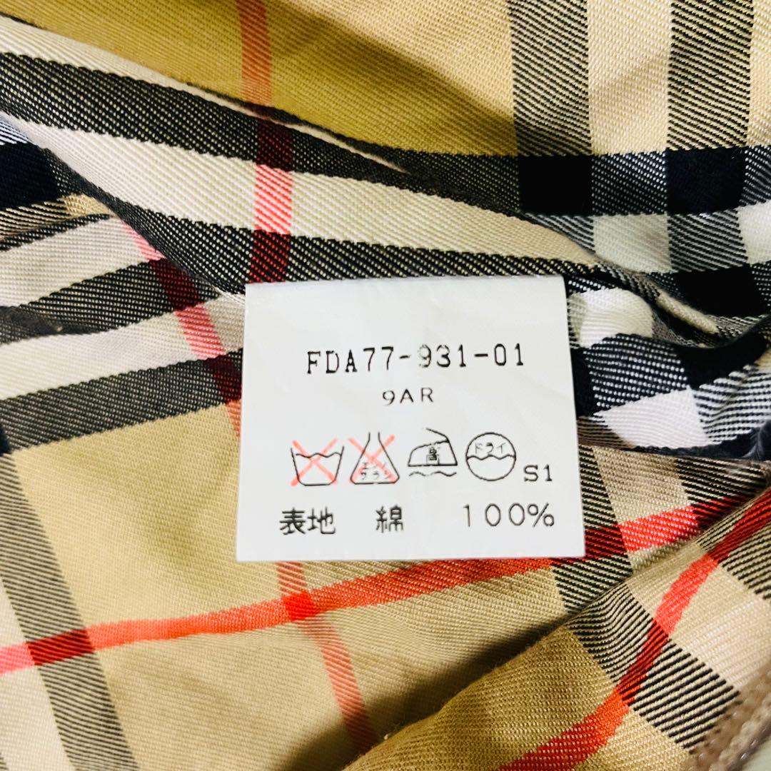 希少✨Burberry 金タグ ステンカラーコート 9ARライナー付きビンテージ