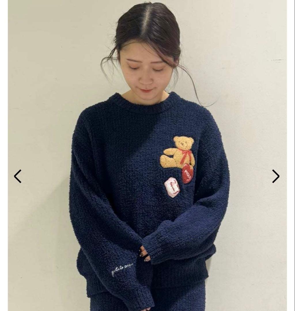ち*◎様 新品☆ジェラピケ ベビモコベアさがらプルオーバー ネイビー