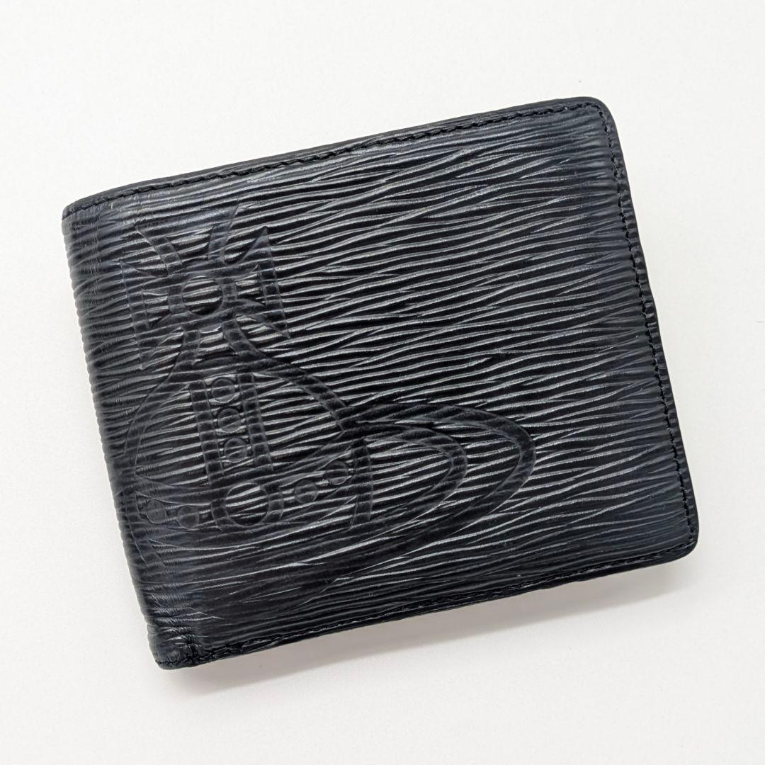 Vivienne Westwood 二つ折り財布 フロウ ブラック 黒 レザー