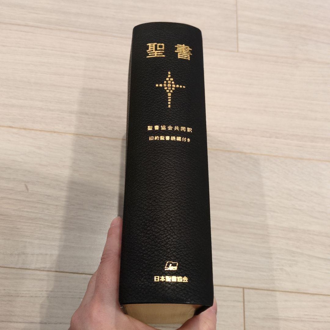 聖書 聖書協会共同訳 旧約聖書続編付き 総革装大型 SI68DC