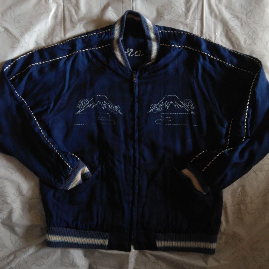 テーラー東洋　港商　スカジャン　インディゴブルー　両A面　M