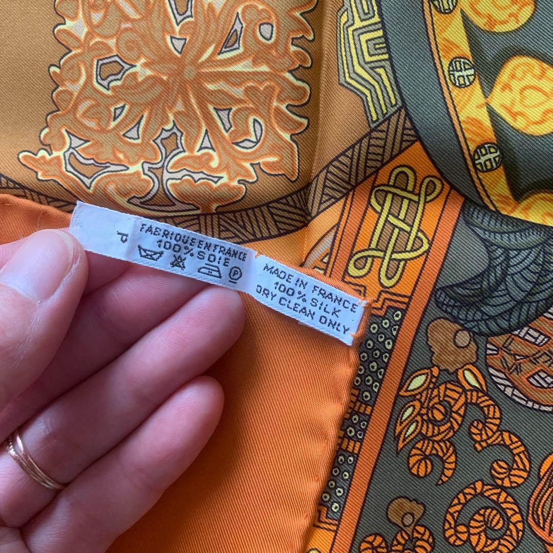 HERMES スカーフ　シルク　エルメス　カレ90