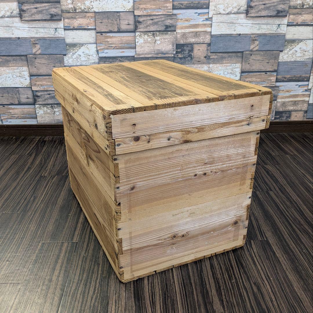 【ヴィンテージ】お茶箱 衣装ケース 道具入れ 大小 2個セット