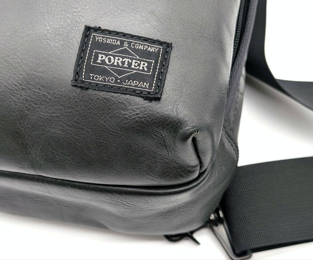 ✨️美品✨️ポーターアズール ボディーバック本革、PORTER